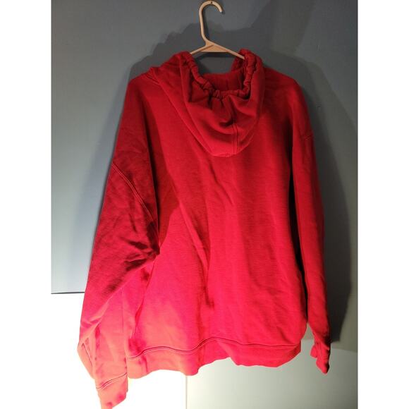 NCAA Kansas University Jayhawks Y2K Distressed Mens Pullover Hoodie Size XL - Picture 9 of 10